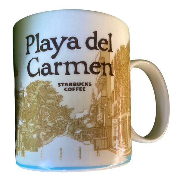 Starbucks Coffee Cup Mug Playa del Carmen Global City Icon Collector Series - Picture 7 of 12